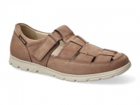 chaussure mobils velcro kenneth taupe